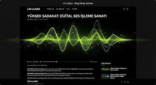 Digital audio wave visualization