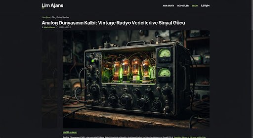 An old fashined vintage tubed radio
